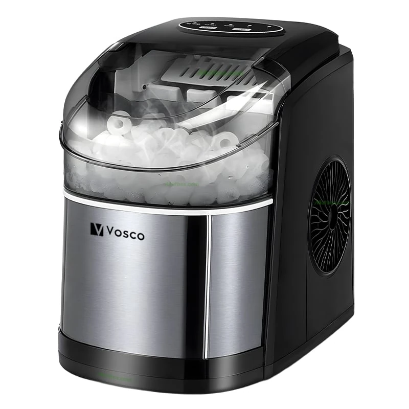 Vosco Ev Tipi Buz Makinesi, Siyah (12 Kg/Gün)