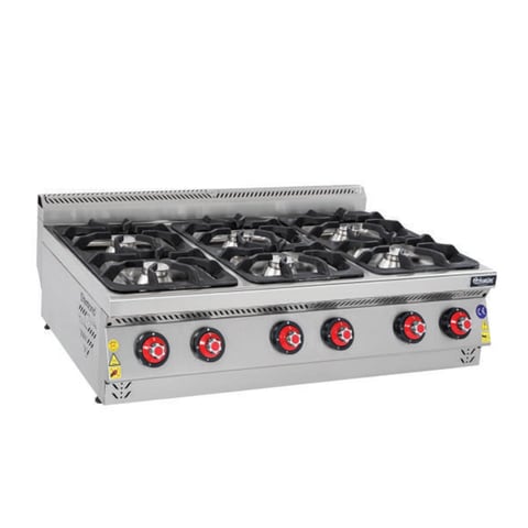 Himaksan 6 Gözlü Setüstü Ocak, Gazlı