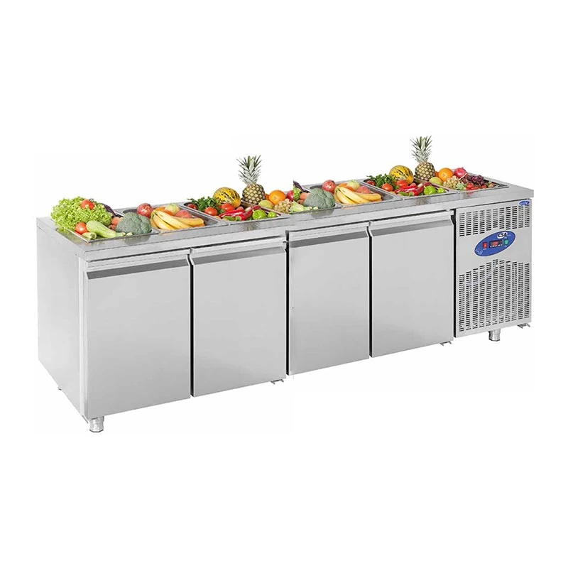 CSA Havuzlu Salad Bar, 4 Kapılı, 632 L