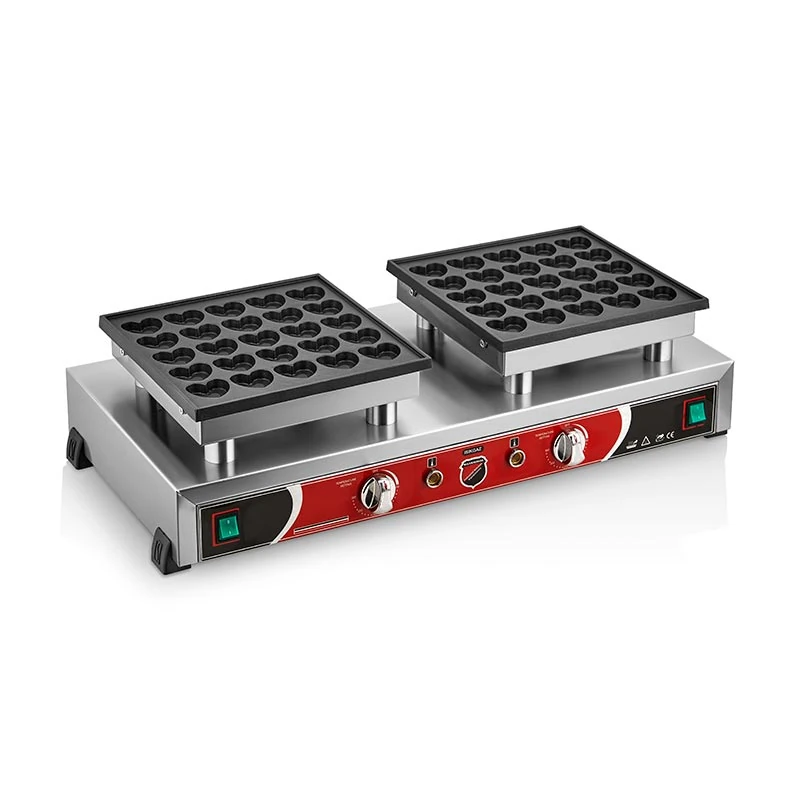 SilverInox Kalpli Bubble Waffle Makinesi, Çiftli, Elektrikli