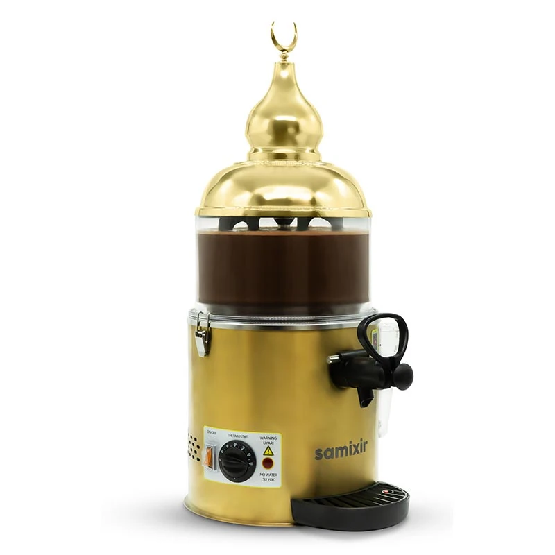 Samixir SC05.G Sıcak Çikolata ve Sahlep Makinesi, 5 L, Gold