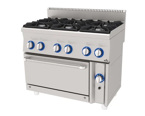 Atalay Kuzine 6'lı Gazlı Fırınlı Kuzine Ce Belgeli 100x60x85