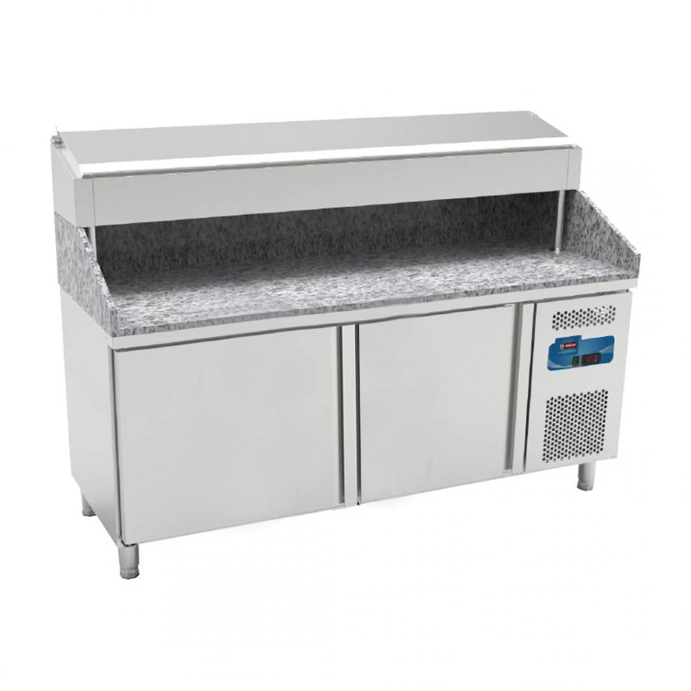 Kayalar Pizza ve Salata Hazırlık Buzdolabı, Granit Tablalı, 281 L, 2 Kapılı