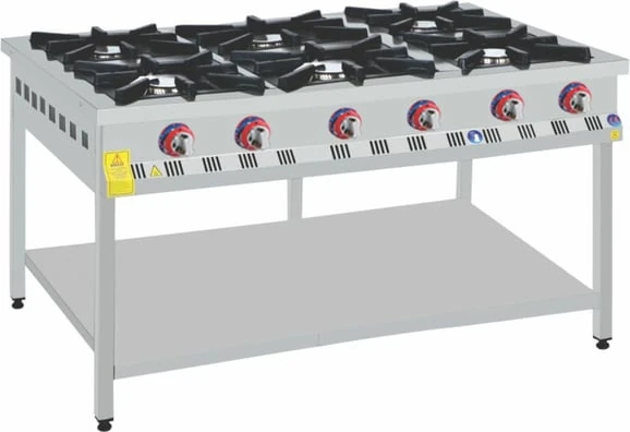 Emeksan 6'Lı Taban Raflı Ocak Gazlı (150*100*85) cm