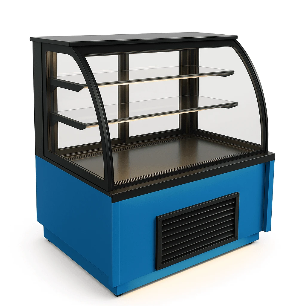 Bombe Camlı Pasta Teşhir Dolabı, Boyalı