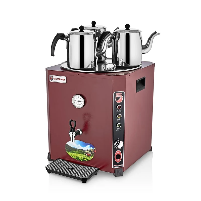 SilverInox Elite Çay Makinesi, 3 Demlikli, 36 L