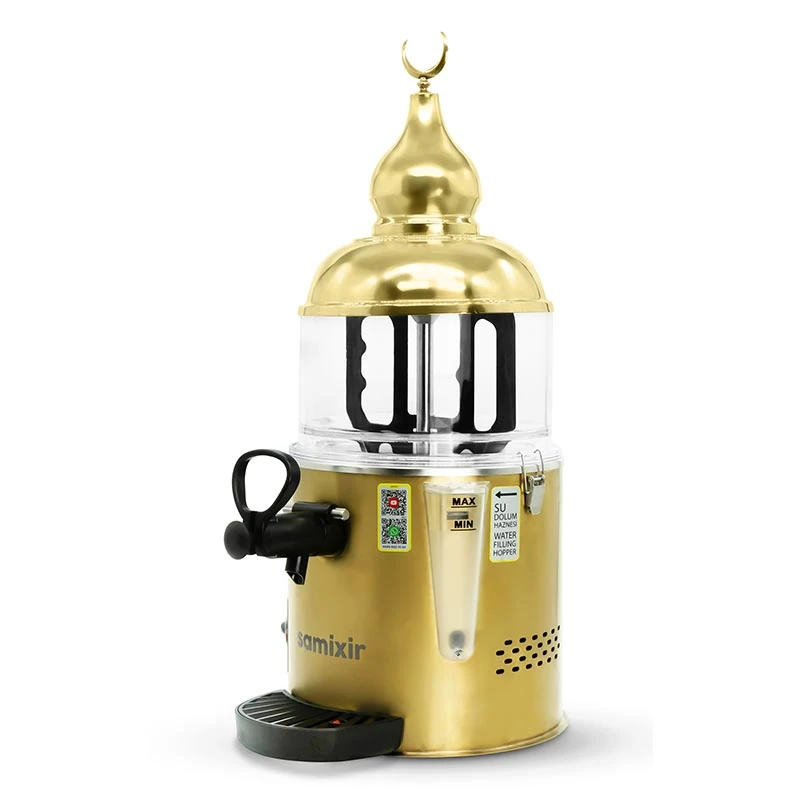 Samixir SC05.G Sıcak Çikolata ve Sahlep Makinesi, 5 L, Gold