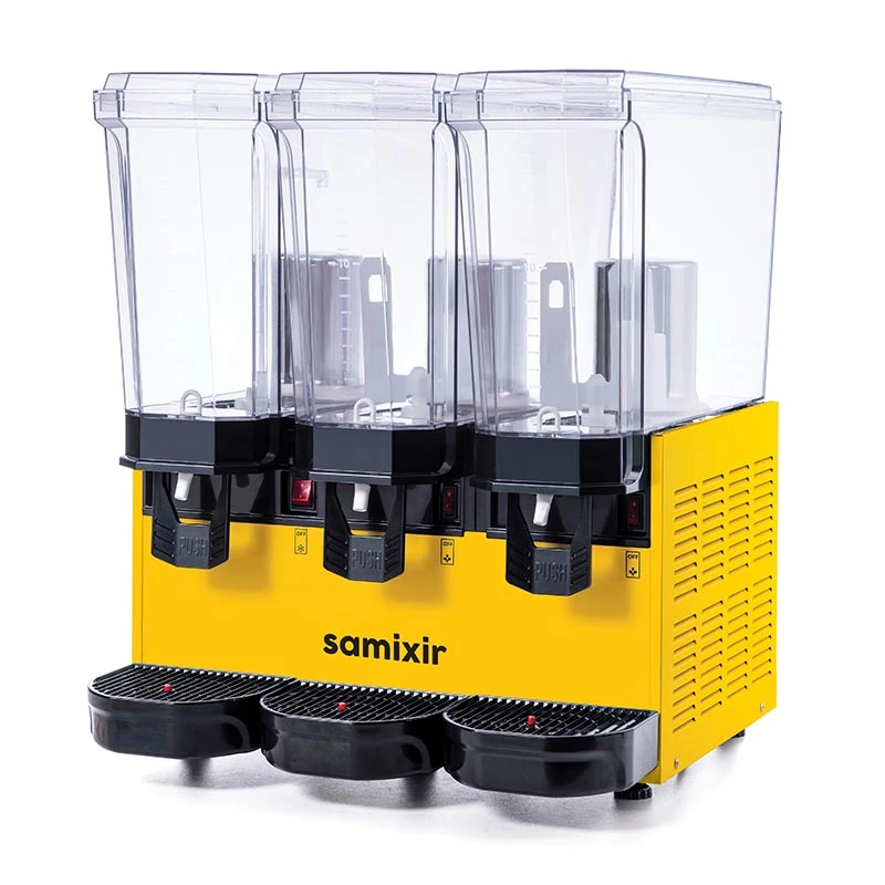 Samixir 60.SSM Klasik Triple Soğuk İçecek Dispenseri, 20+20+20 L, Fıskiyeli-Fıskiyeli-Karıştırıcılı
