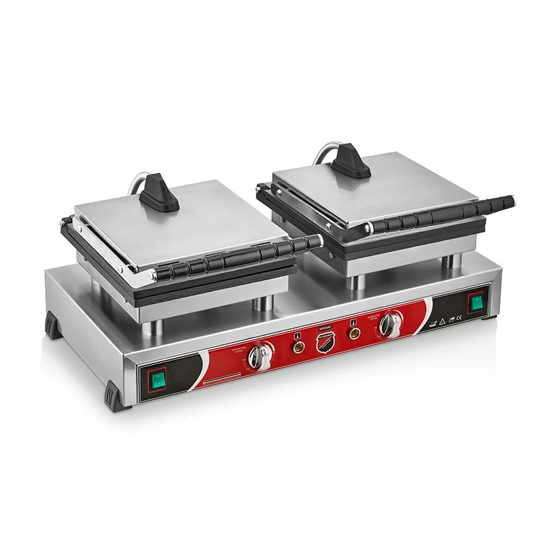 SilverInox Çiçek Model Waffle Makinesi, Çiftli, Elektrikli