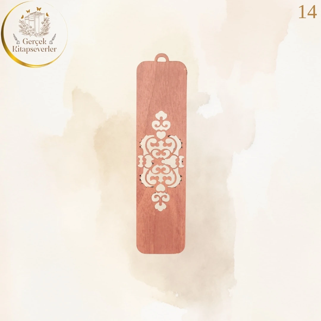 Ahşap Kitap Ayracı - Model 14