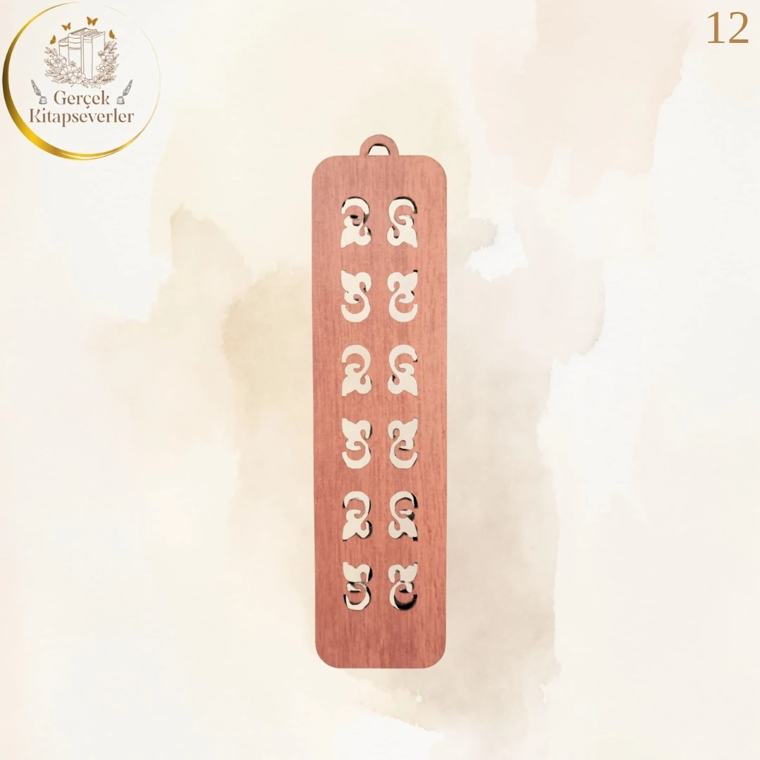 Ahşap Kitap Ayracı - Model 12
