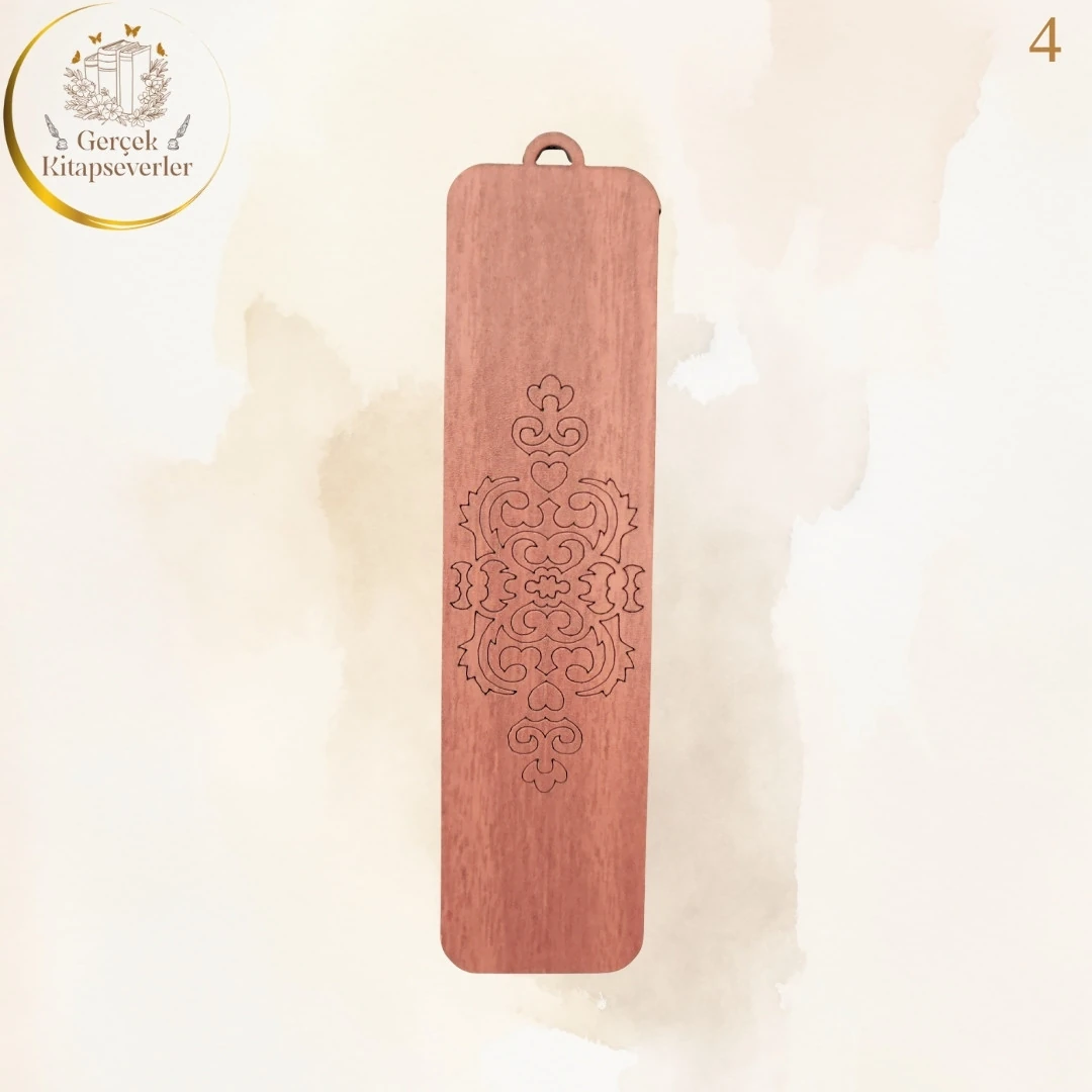 Ahşap Kitap Ayracı - Model 4