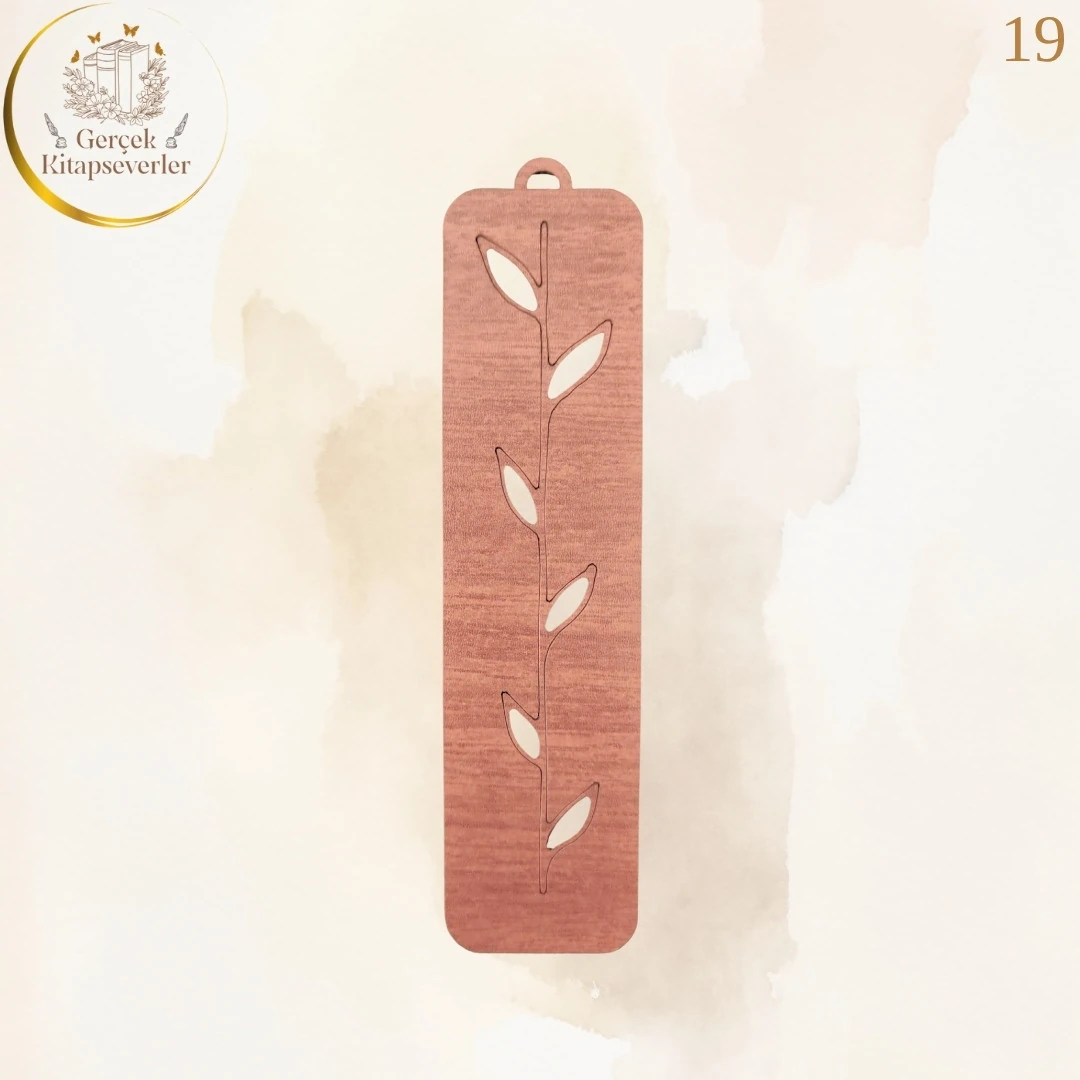 Ahşap Kitap Ayracı - Model 19