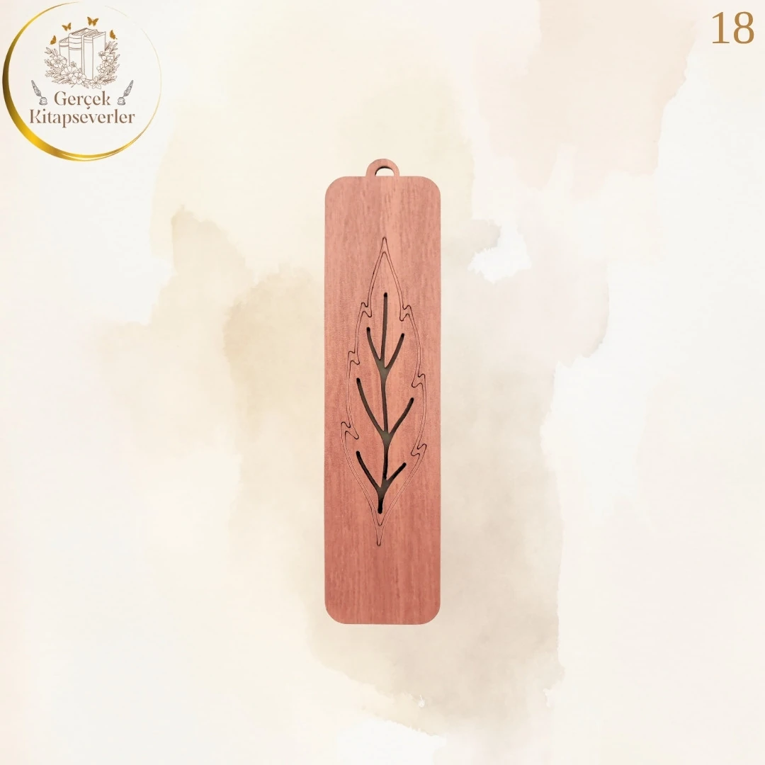 Ahşap Kitap Ayracı - Model 18