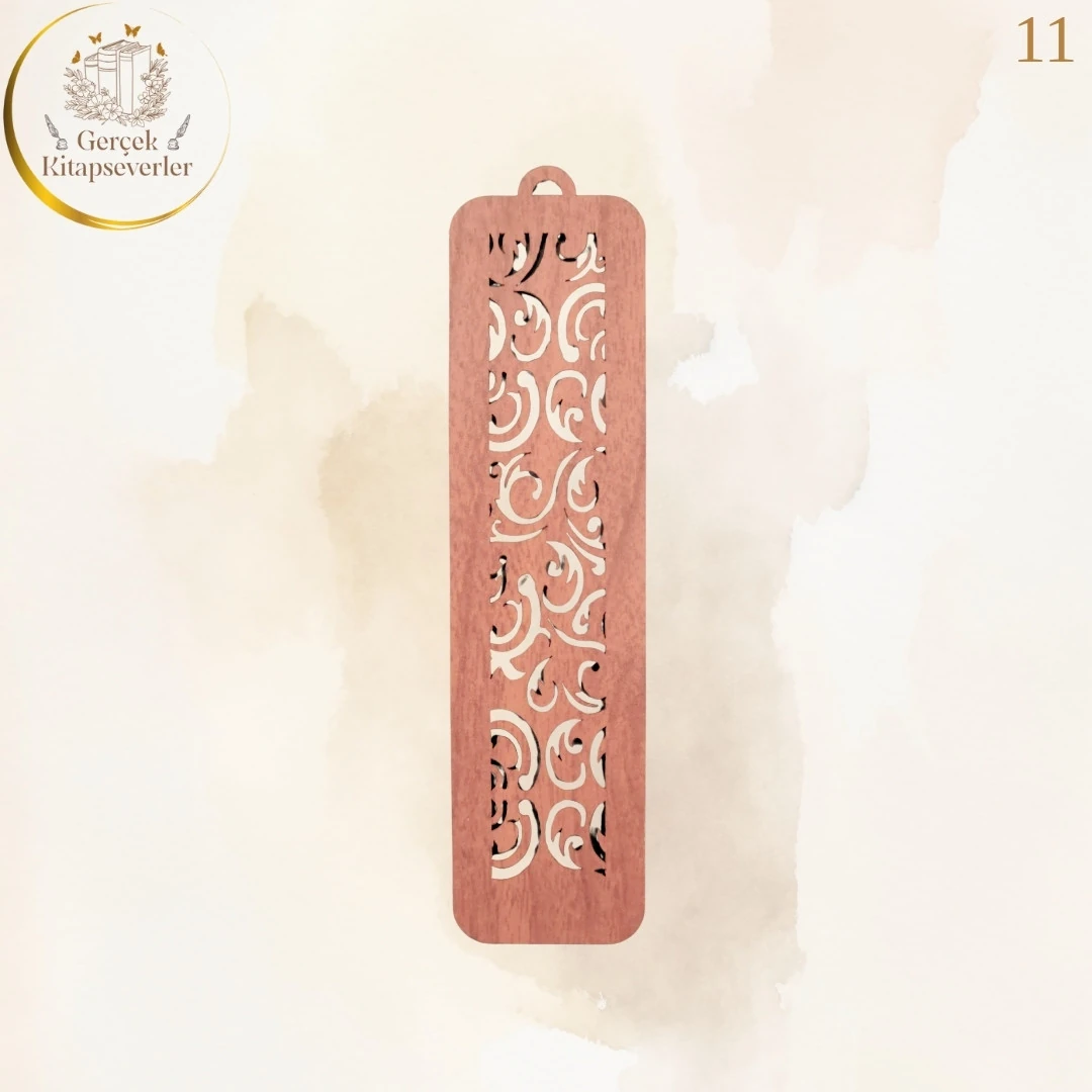 Ahşap Kitap Ayracı - Model 11