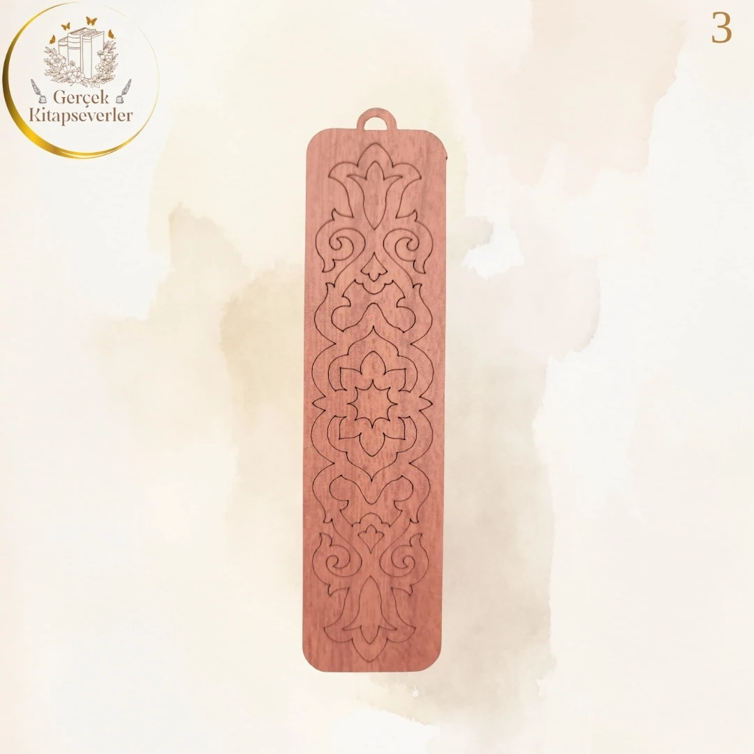 Ahşap Kitap Ayracı - Model 3