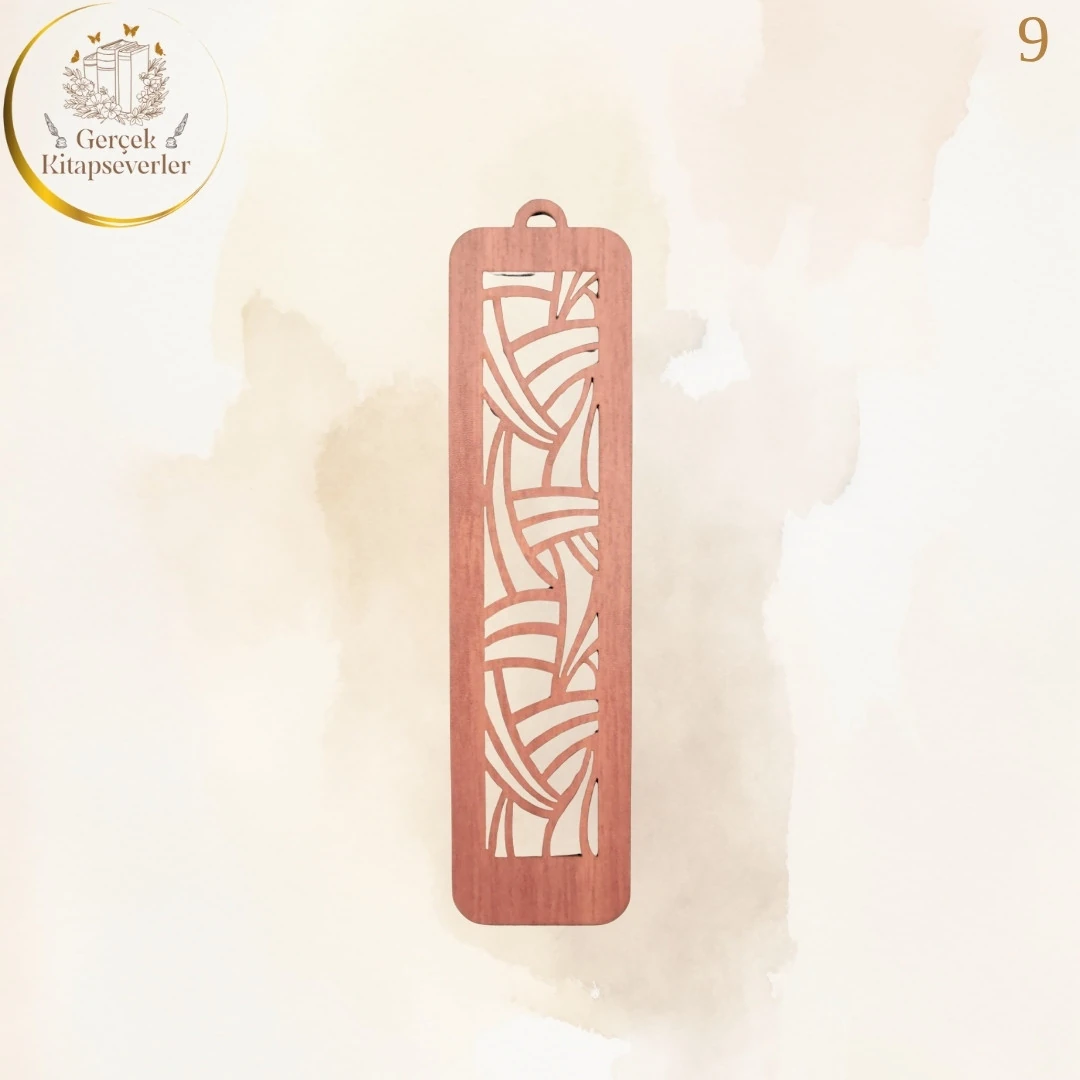 Ahşap Kitap Ayracı - Model 9