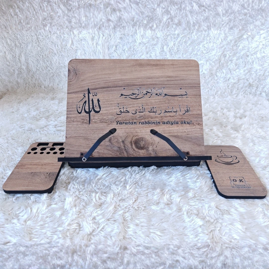 Kitap Okuma Standı Model 2- Besmele, Allah Lafzı ve İkra Ayeti