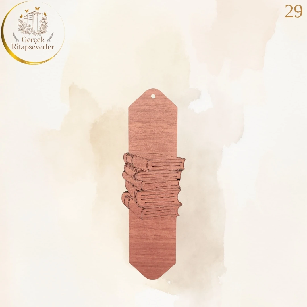 Ahşap Kitap Ayracı - Model 29