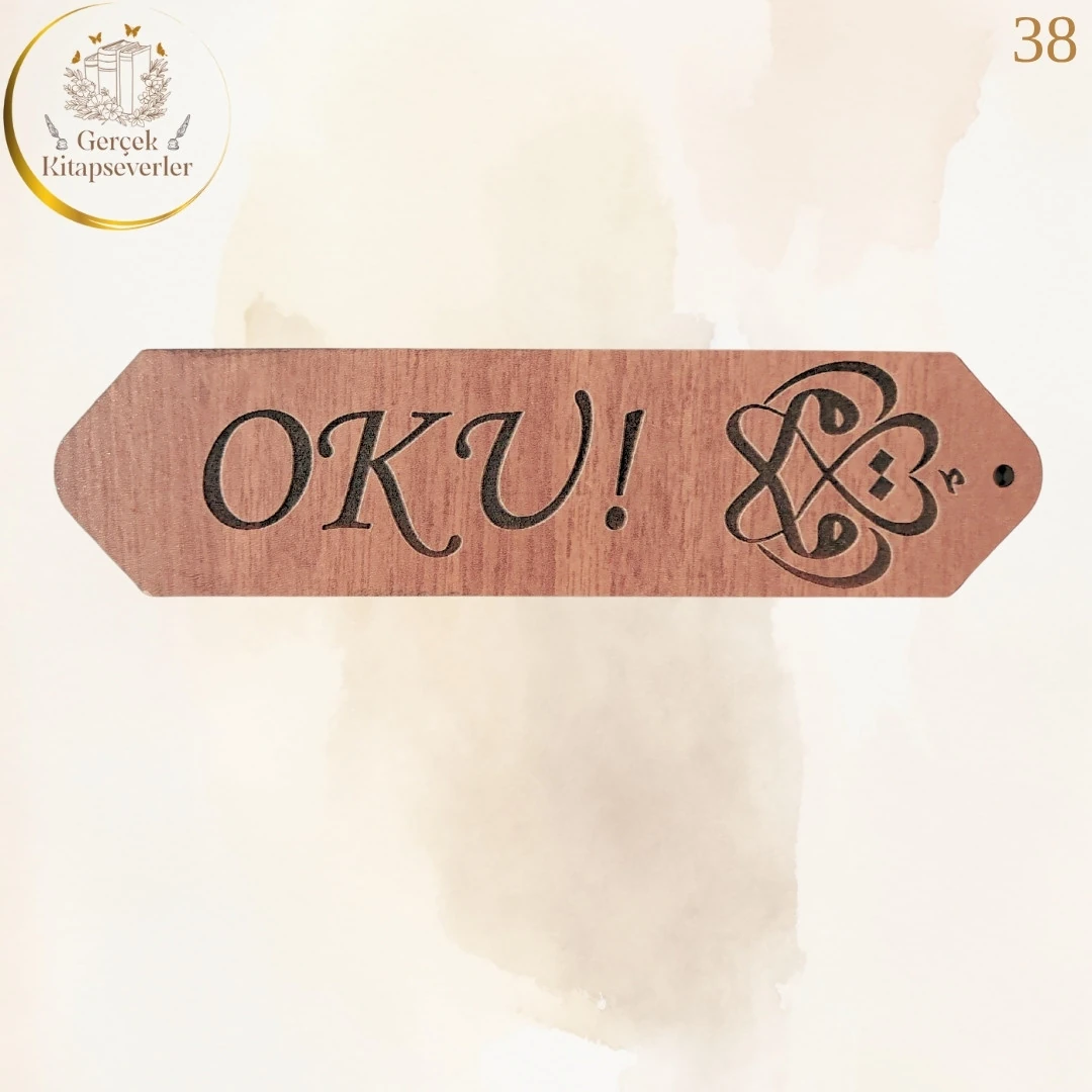 Ahşap Kitap Ayracı - Model 38