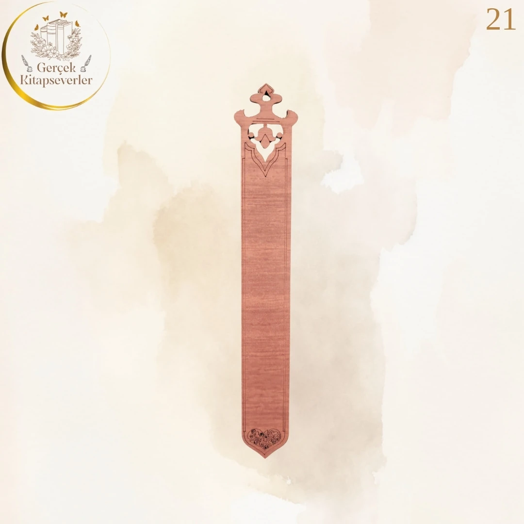 Ahşap Kitap Ayracı - Model 21