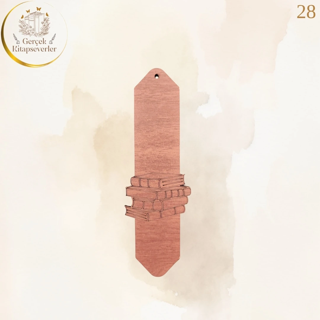 Ahşap Kitap Ayracı - Model 28