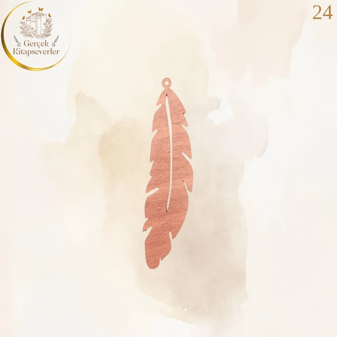 Ahşap Kitap Ayracı - Model 24