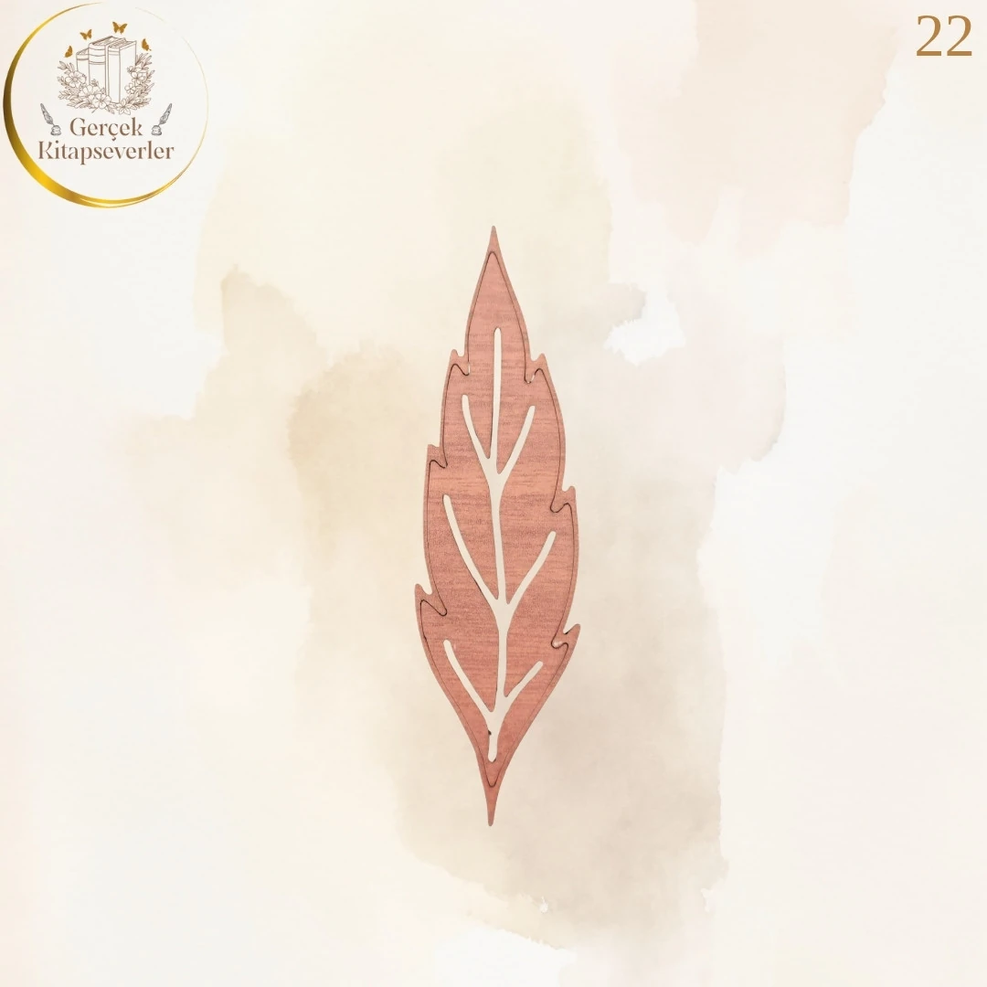 Ahşap Kitap Ayracı - Model 22