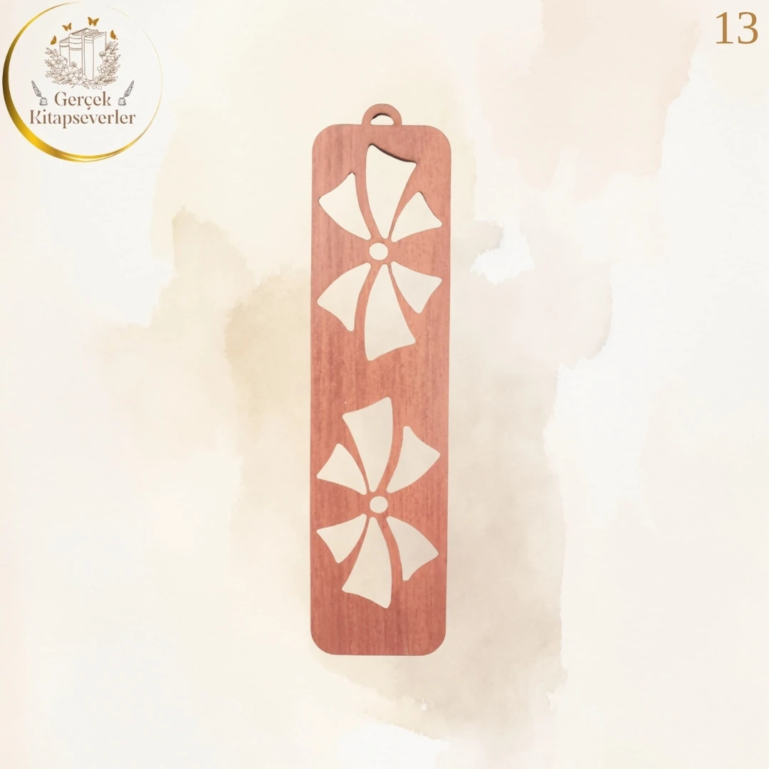 Ahşap Kitap Ayracı - Model 13