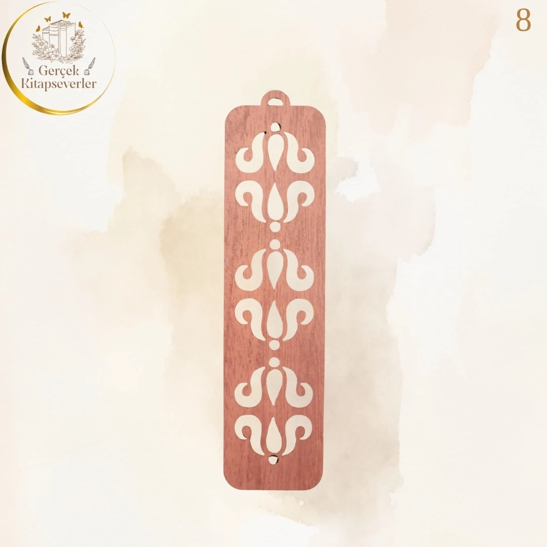 Ahşap Kitap Ayracı - Model 8