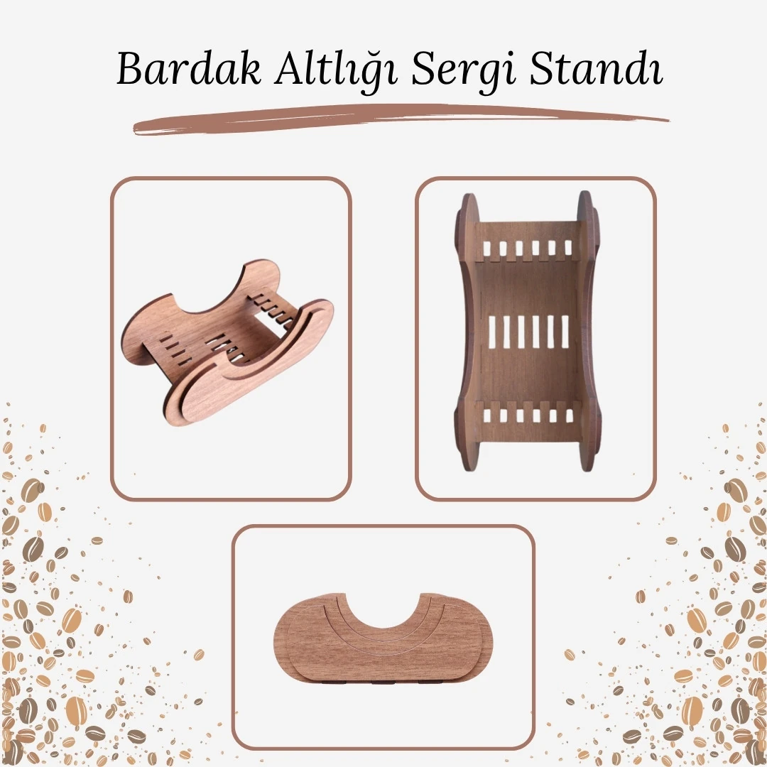 Bardak Altlığı Sergi Standı - Model 1