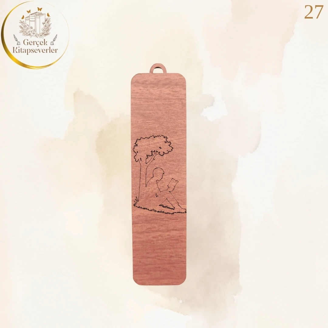 Ahşap Kitap Ayracı - Model 27