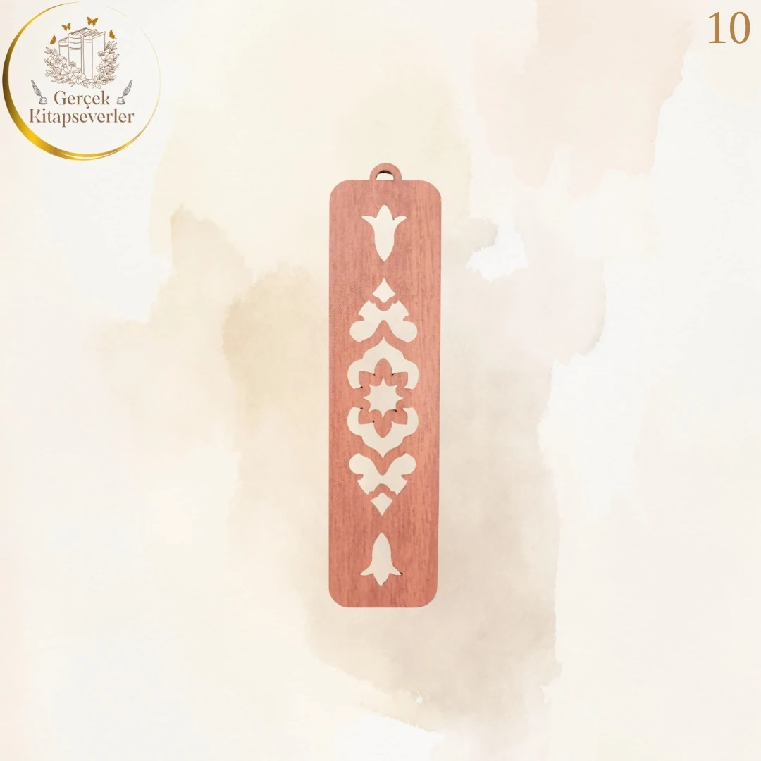 Ahşap Kitap Ayracı - Model 10