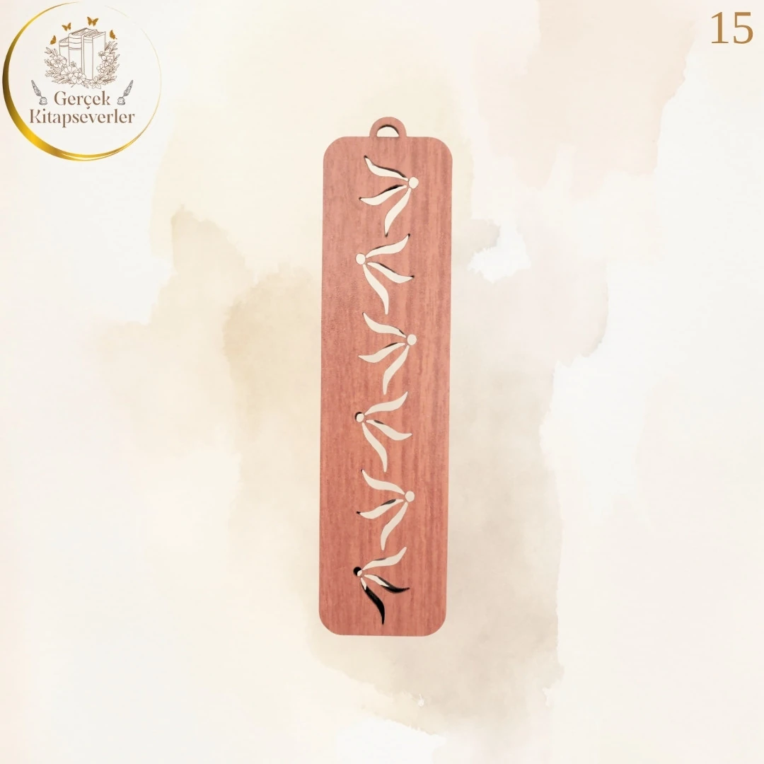 Ahşap Kitap Ayracı - Model 15