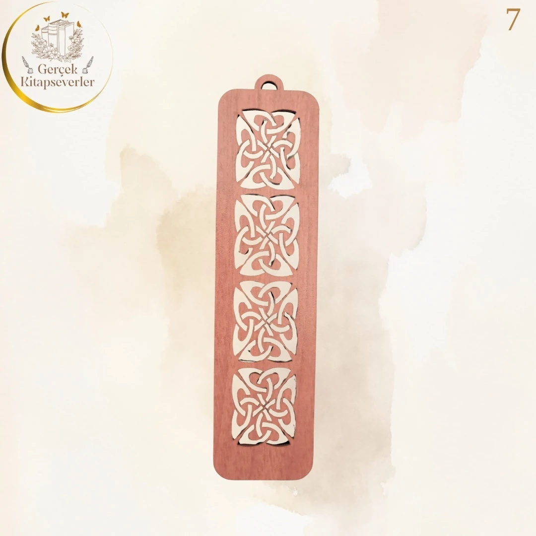 Ahşap Kitap Ayracı - Model 7