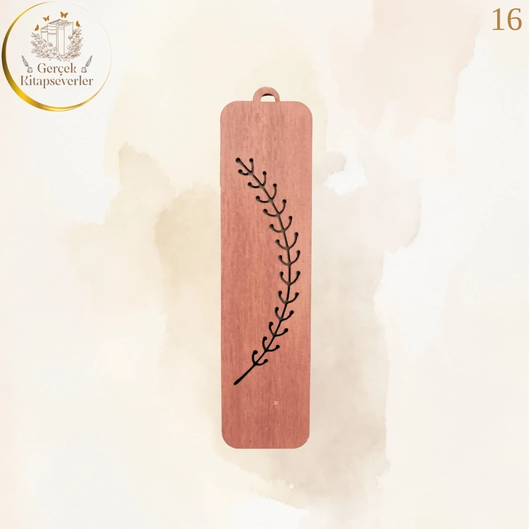 Ahşap Kitap Ayracı - Model 16