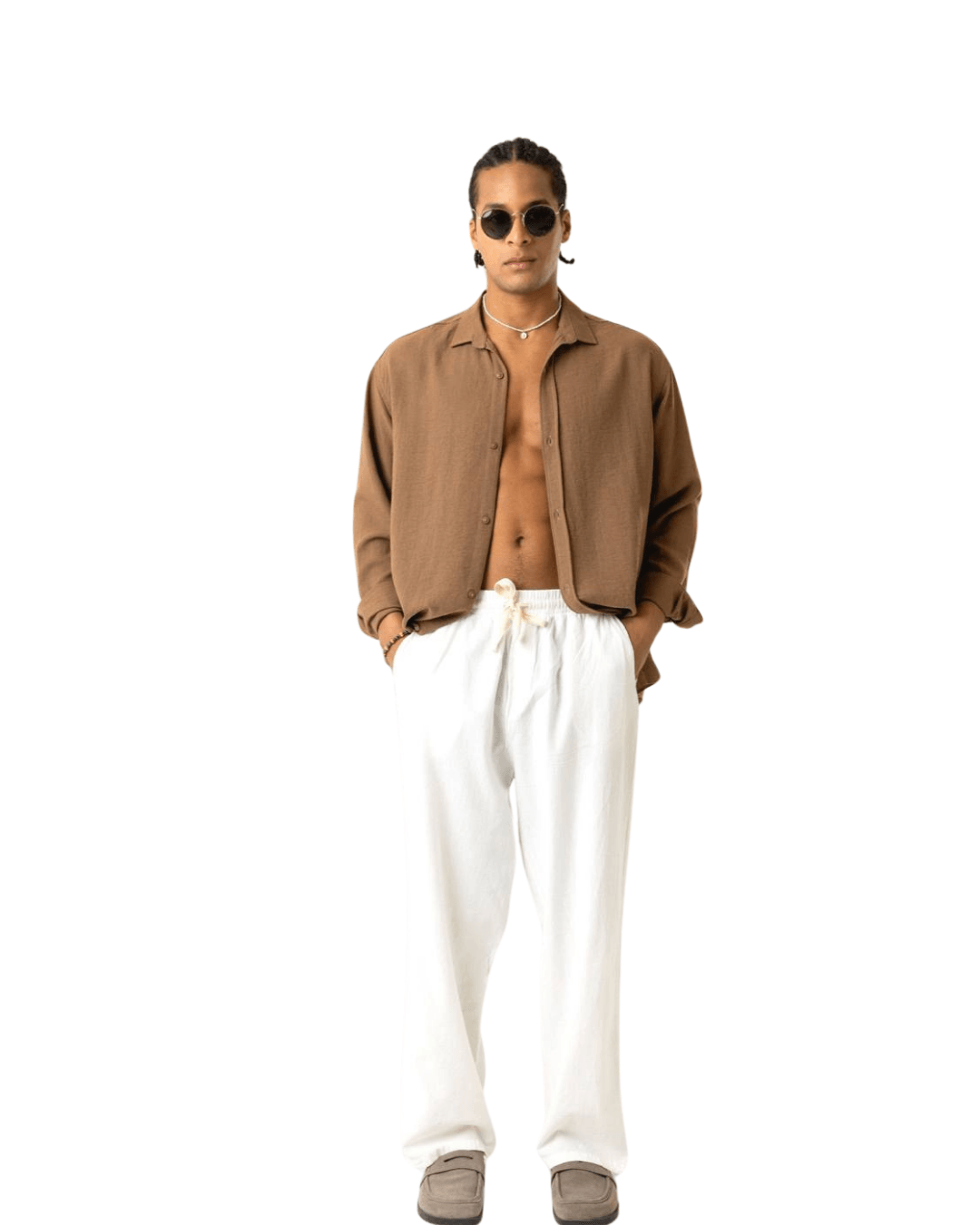 Linen Baggy Pants