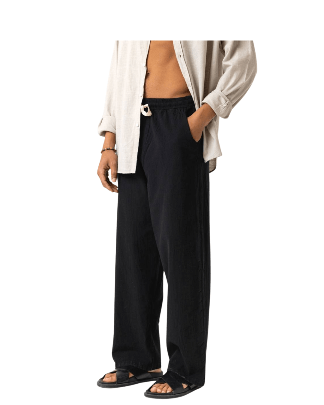 Linen Baggy Pants