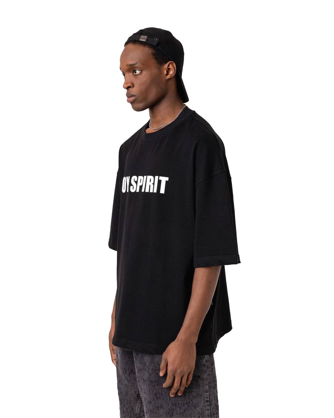 Joy Spirit Baskılı Oversize Tshirt