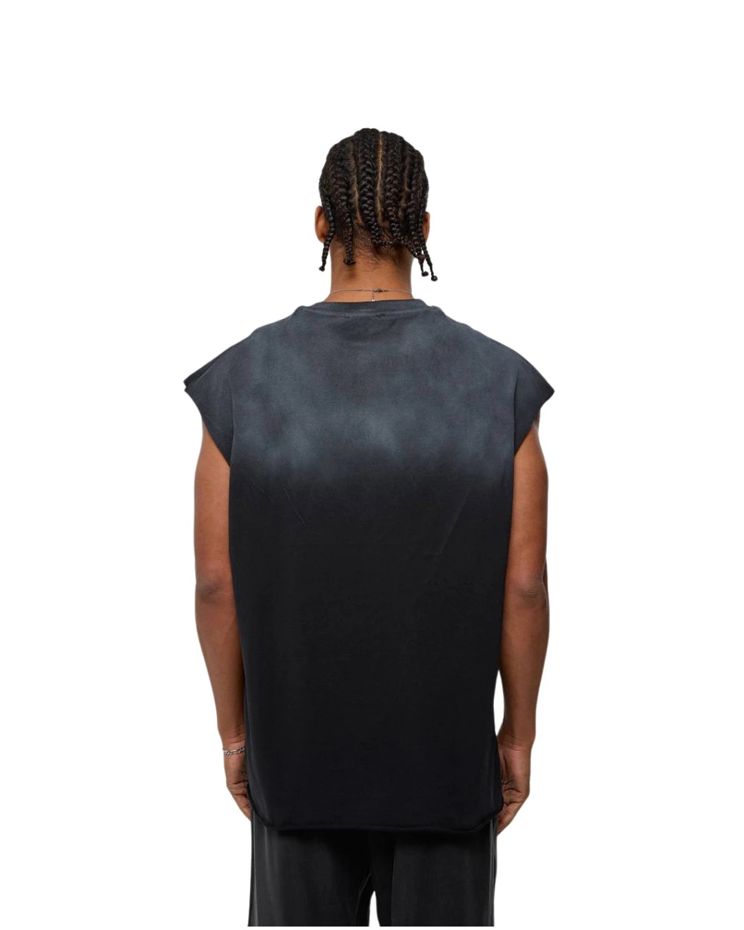Raw Cut Sıfır Kol Tshirt