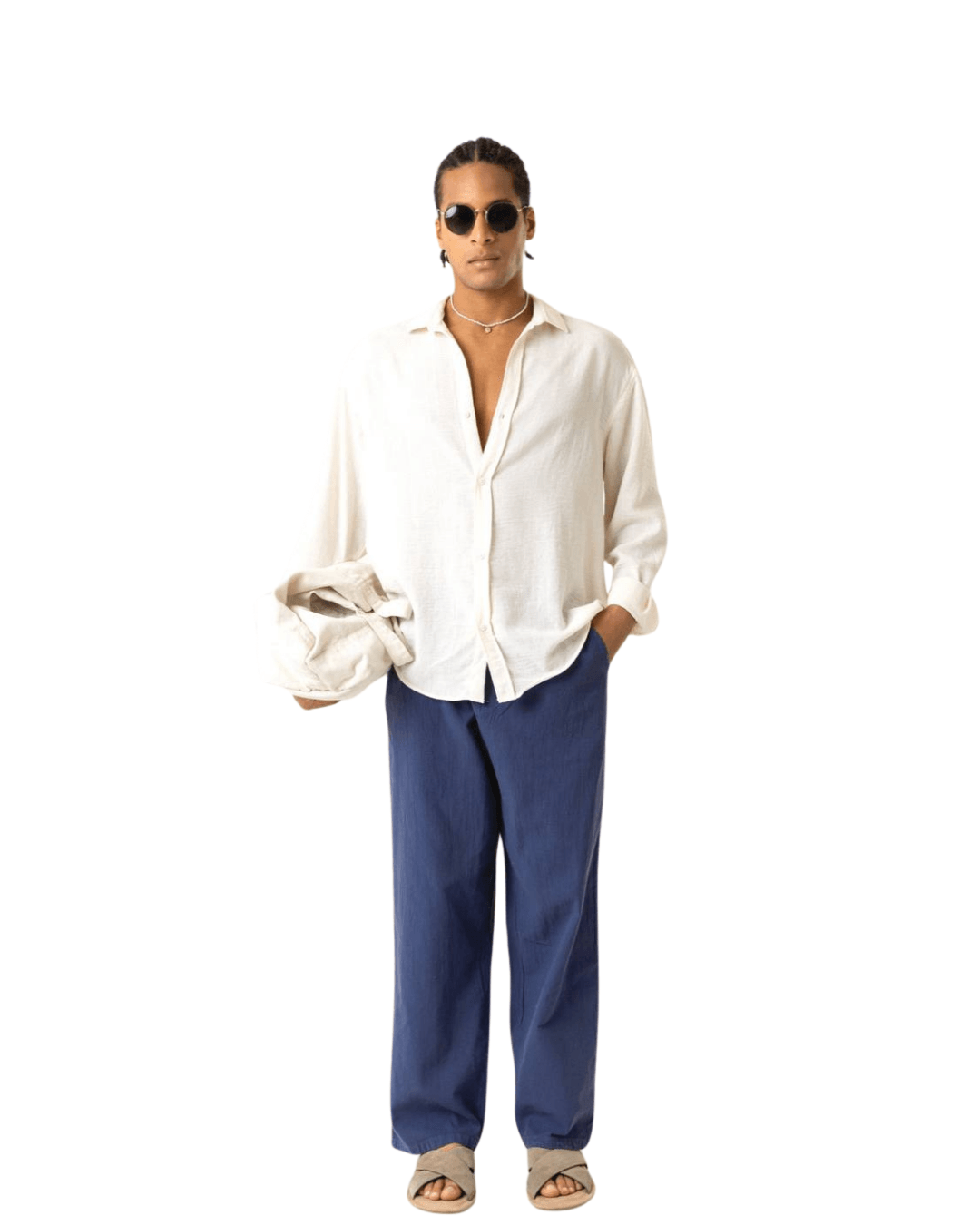 Linen Baggy Pants