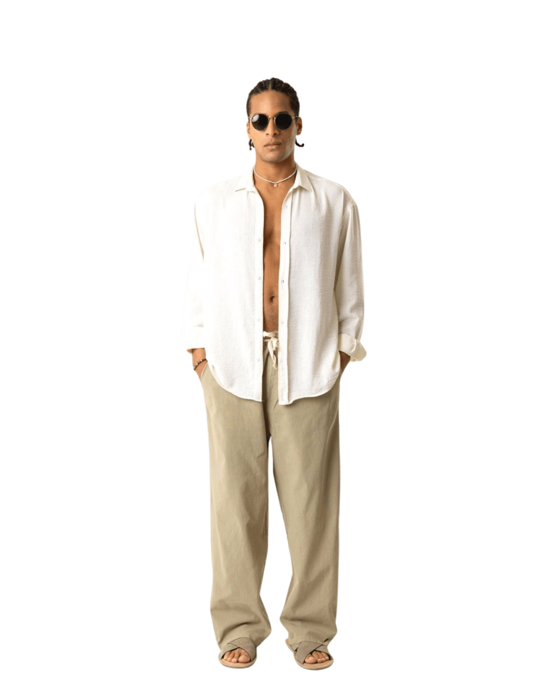 Linen Baggy Pants