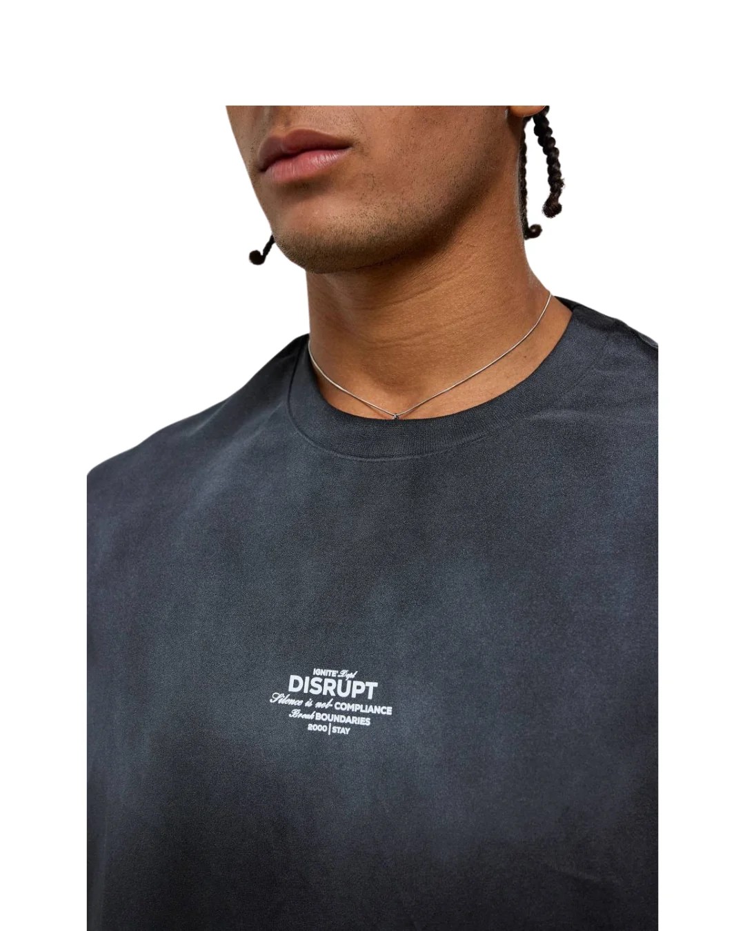 Raw Cut Sıfır Kol Tshirt