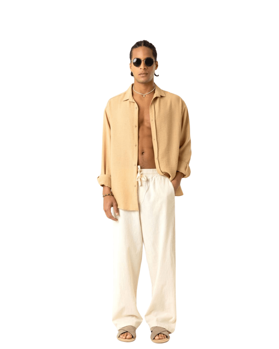 Linen Baggy Pants