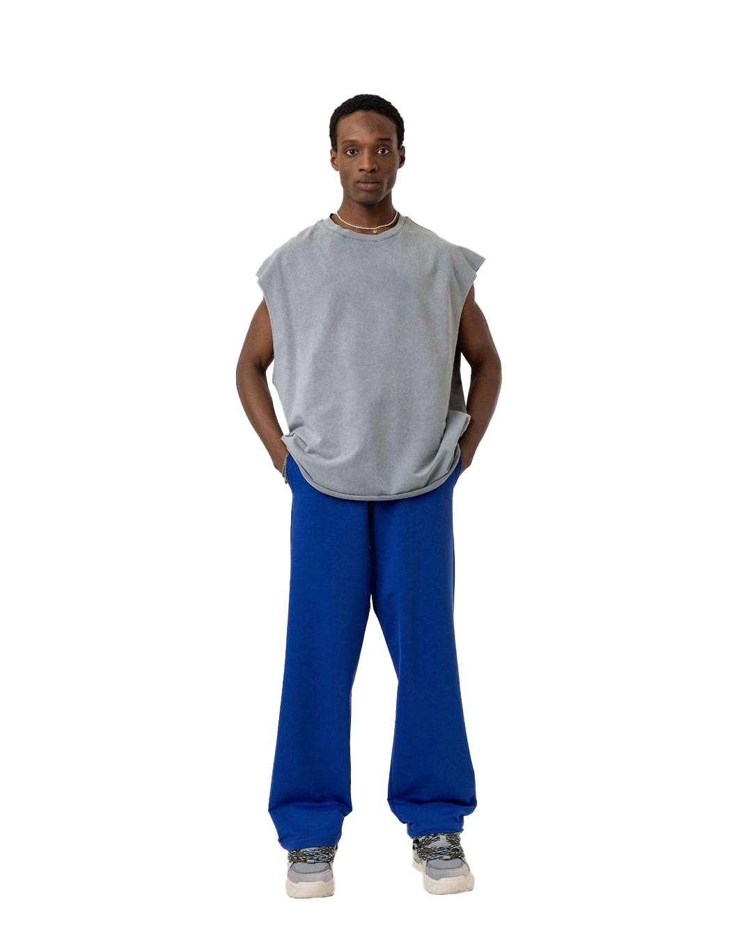 Basic Sıfır Kol Yıkamalı Tshirt