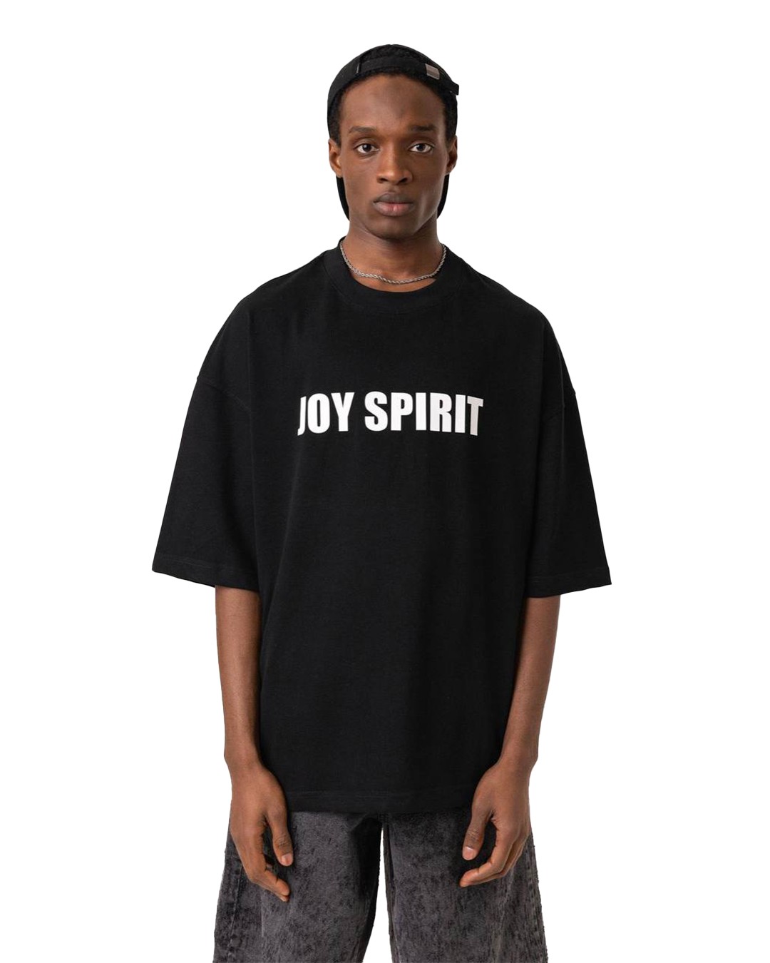 Joy Spirit Baskılı Oversize Tshirt