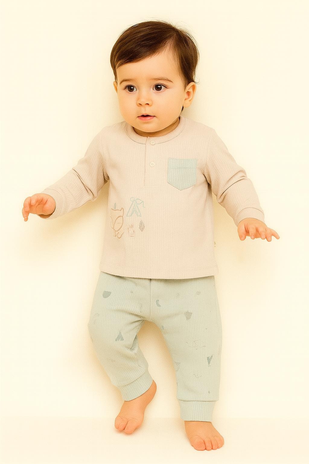 Biorganic Modal Happy Forest Erkek Bebek 2'li Takım