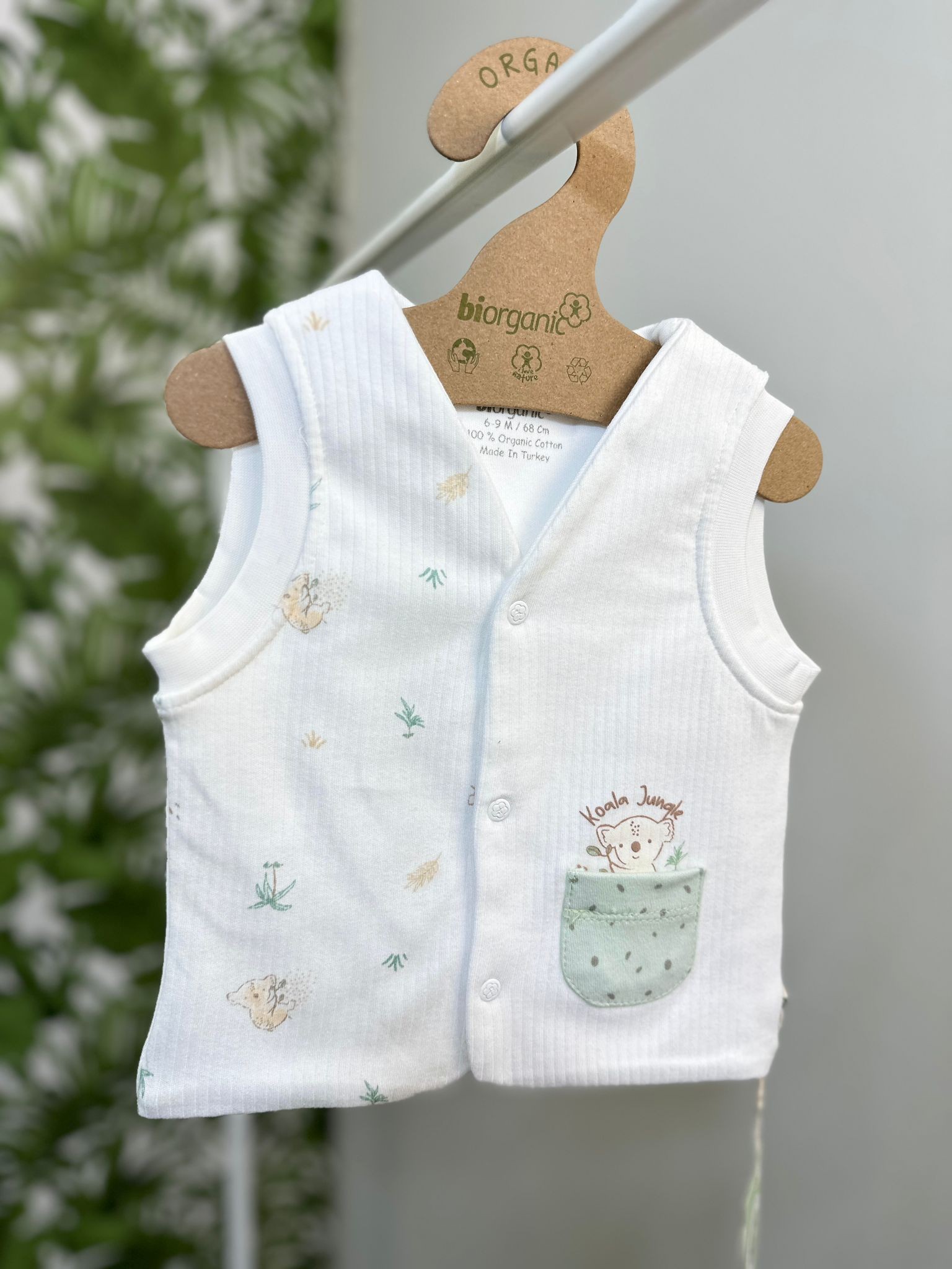 Koala Jungle Waistcoat Yelek Mint