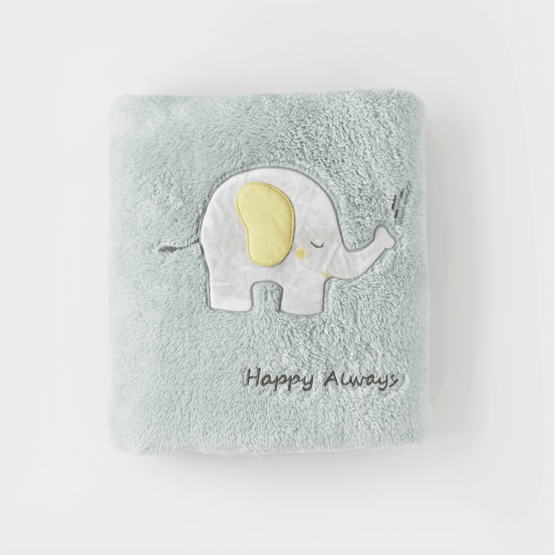 Bibaby Elephant Live Kız Bebek Welsoft Battaniye Nil 90x100 Cm