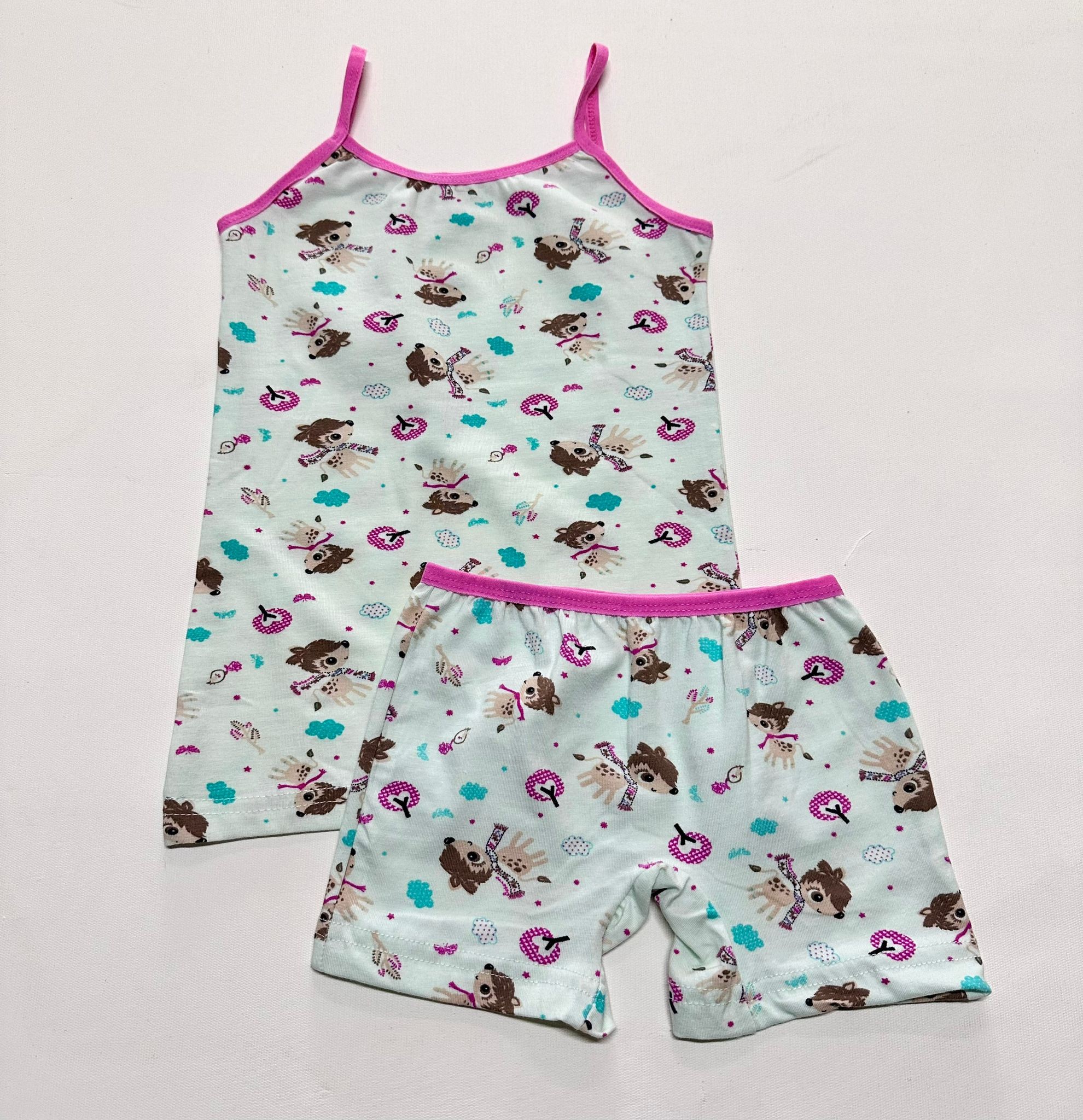 Kız Çocuk Ceylan Model Atlet Boxer Takım - Mint